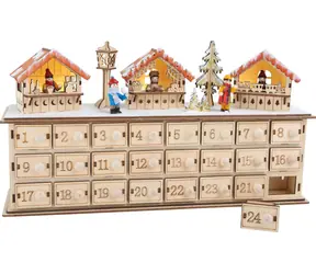 Small Foot Dřevěný adventní kalendář vánoční trhy