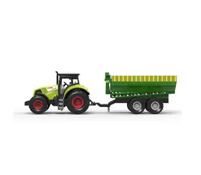 RAPPA - Traktor plastový se zvukem a světlem s vlečkou / od 3 let
