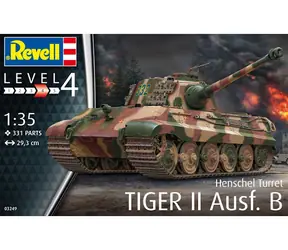 Revell Tiger II Ausf. B / Plastikový model / 1:35 / Počet dílků 331 / Obtížnost 4 / od 12 let