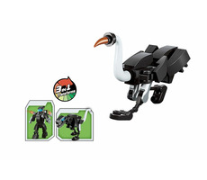 Qman Multivariant Combat Team 2102-5 Pštros 3v1 / Stavebnice / 34 dílků / od 6 let