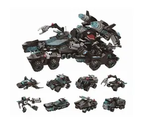 Qman Shadow Pulse Combat Vehicle 1413 sada 8v1 / Stavebnice / 714 dílků / od 6 let
