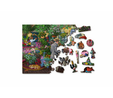 Wooden City 3D Puzzle Květinářství 2v1 / 400 dílů / od 8 let