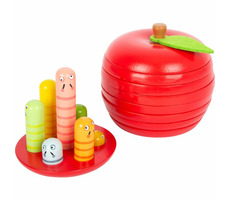 Small Foot Skládačka jablko s červíky / od 3 let