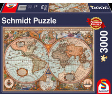 SCHMIDT Puzzle Historická mapa světa / 3000 dílků / od 12 let