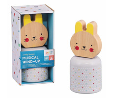 Petit Collage Dřevěná hrací postavička Zajíček / od 18 měsíců