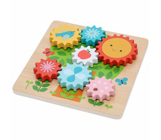 Petit Collage Puzzle ozubená kolečka stromeček / od 18 měsíců