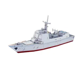 RoboTime Dřevěná skládačka útočná loď Destroyer / od 3 let / 91 dílků / Obtížnost: nízká