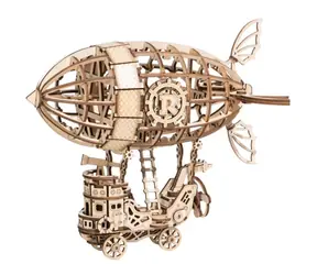 RoboTime dřevěné 3D puzzle Pohádková vzducholoď / od 8 let / 176 dílků / Obtížnost: nízká