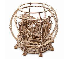 Ugears 3D dřevěné mechanické puzzle Mechanické akvárium / od 14 let / 325 dílků / Obtížnost: střední