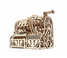 Ugears 3D dřevěné mechanické puzzle Pokladna / od 14 let / 405 dílků / Obtížnost: střední