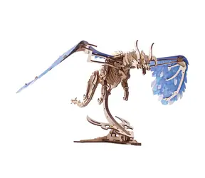 Ugears 3D dřevěné mechanické puzzle Vířící drak / od 14 let / 320 dílků / Obtížnost: střední