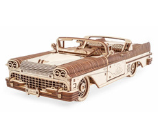 Ugears 3D dřevěné mechanické puzzle VM-05 Auto (50's convertible) / od 14 let / 739 dílků / Obtížnost: vysoká