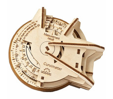 Ugears 3D dřevěné mechanické puzzle STEM křivkoměr (opisometr) / od 14 let / 109 dílků / Obtížnost: nízká