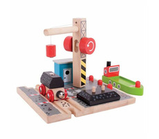 Bigjigs Rail Uhelný dok s jeřábem / od 3 let 