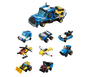 Qman City Tow truck 1809 komplet 8v1 / Stavebnice / od 6 let