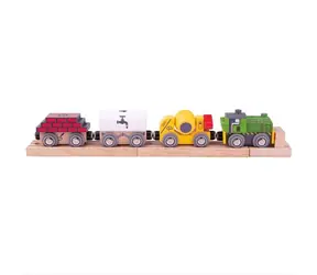 Bigjigs Rail Dřevěný stavební vlak / od 3 let