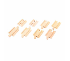 Bigjigs Rail Spojky kolejí 7 cm 8 ks / od 3 let