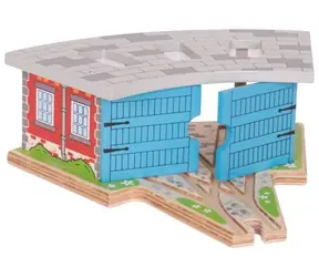 Bigjigs Rail Trojité depo s vraty / od 3 let
