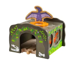 Bigjigs Rail Dinosauří tunel T-Rex / od 3 let