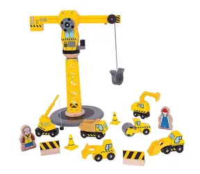 Bigjigs Rail Jeřáb a stavební stroje / od 3 let