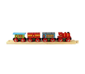 Bigjigs Rail Osobní vlak + 3 koleje / od 3 let