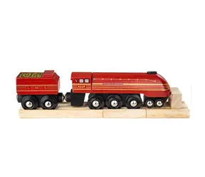 Bigjigs Rail replika lokomotivy Duchess of Hamilton + 3 koleje / od 3 let