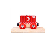 Bigjigs Rail Vagón červený kontejner / od 3 let