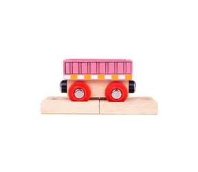 Bigjigs Rail Vagón růžový / od 3 let
