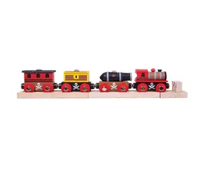 Bigjigs Rail Pirátský vlak + 3 koleje / od 3 let
