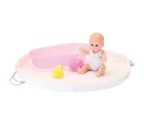 Petitcollin Koupací panenka 28 cm s koupací výbavičkou Petit Câlin / od 3 let