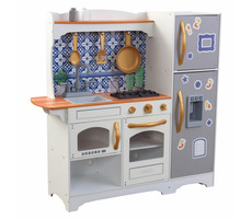 KidKraft Dřevěná kuchyňka Mosaic s magnetickou lednicí / od 3 let