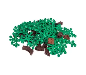 L-W Toys Kreativní set stromy / LEGO- kompatibilní / 50 dílků 