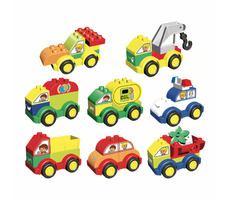 L-W Toys Junior kostky Auta / LEGO- kompatibilní / 62 dílků 