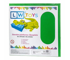 L-W Toys Velká podložka na stavění 50x50 zelená