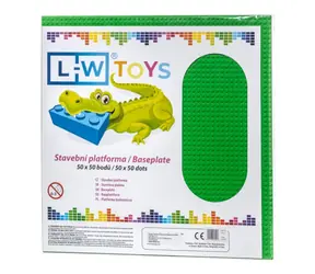 L-W Toys Velká podložka na stavění 50x50 zelená