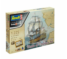 Revell Gift-Set loď "Battle of Trafalgar" / Plastikový model / 1:1225 / Počet dílků 269 / Doporučený věk: od 12 let