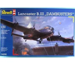Revell Avro Lancaster 'Dambusters' / Plastikový model / 1:172 / Počet dílků 224 / Obtížnost 5 /Doporučený věk: od 10 let