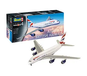 Revell A380-800 British Airways / Plastikový model / 1:144 / Počet dílků 163 / Obtížnost 4 / od 12 let