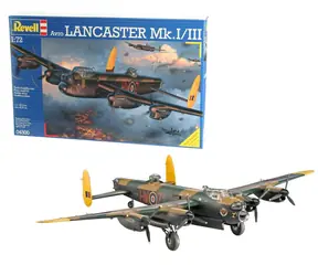 Revell Avro Lancaster Mk.I/III / Plastikový model / 1:72 / Počet dílků 257 / Obtížnost 5 / od 10 let