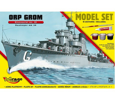 Mirage Hobby 840093 ORP 'GROM' wz.38 Polský torpédoborec z 2. světové války - SET / Plastikový model / 1:400