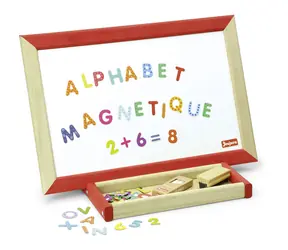 Jeujura Dřevěná multifunkční stolní tabule 44x30 cm s příslušenstvím / od 3 let