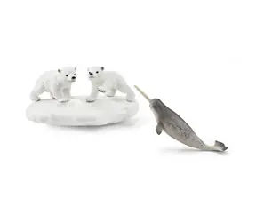 Schleich Wild Life 42531 Lední medvědi a klouzačka / od 3 let