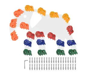 2Kids Toys Lezecké úchyty 20 ks / Rozměry: 11x9x5 cm / Průměr šroubu: 10 mm / od 3 let