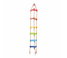 2Kids Toys Trojhranný žebřík / Délka příčky: 30 cm / Délka žebříku: 210 cm / Nosnost: 80 kg / od 3 let