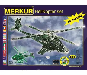 Merkur Helikopter Set / 515 dílů / 40 modelů / od 6 let