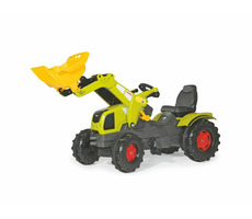 Rollytoys Šlapací traktor Farmtrac Claas Axos s předním nakladačem / od 3 let