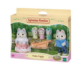 Sylvanian Families Rodina Husky s trojčaty / od 3 let
