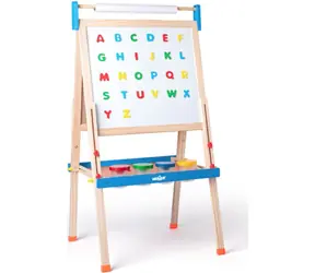 Woody Tabule ´´ABC´´ s písmeny, s rolí papíru a kelímky / od 3 let