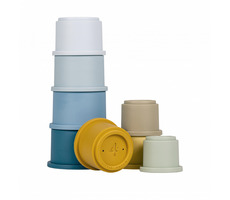 Little Dutch Stohovací kelímky Blue / od 0 měsíců