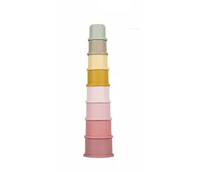 Little Dutch Stohovací kelímky Pink / od 0 měsíců